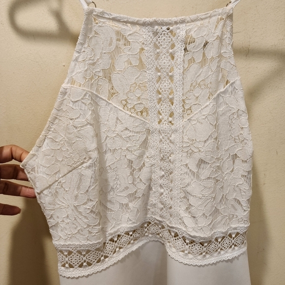 Franceca's Ivory Strappy Dress size M - Picture 9 of 11